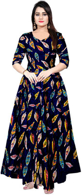 MUDRIKA Anarkali Gown(Multicolor)