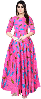MUDRIKA Anarkali Gown(Multicolor)