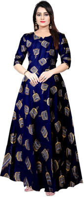JWF Anarkali Gown(Dark Blue)