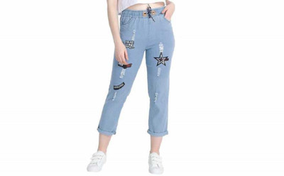 Charming Boutique Jogger Fit Women Blue Jeans