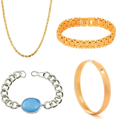 GoldNera Brass, Stainless Steel Jewel Set(Gold, Silver)