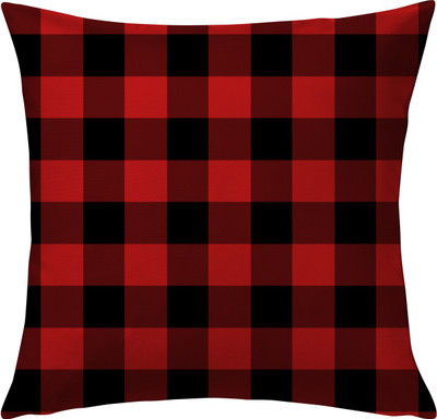 OASIS Polyester Fibre Abstract Cushion Pack of 1(Red)