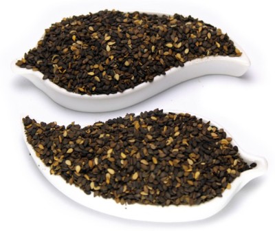 Go Raw TIL KALA, KALI TIL, BLACK SESAME SEEDS, NIGER SEED, SESAMUM INDICUM (100 Gram) Seed(100 g)