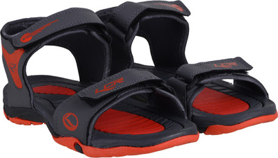 Buy LANCER EARTH-56 Men Grey, Red Sandals on Flipkart