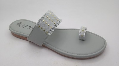 Diva:Trendy Unique You Women Flats(Grey , 4)