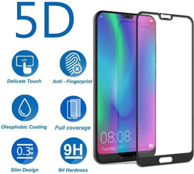 Marshland Edge To Edge Tempered Glass for 5D Full Glue Screen Protector, (Black), Honor 10, Anti Scratch Bubble Free(Pack of 1)