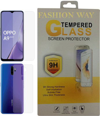 Fashion Way Front and Back Screen Guard for OPPO A9(2020)(Pack of 2)