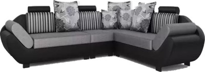 SHREE SAGAR LIFESTYLE - LIFESTYLE BEGINS WITH A VISION Fabric 6 Seater Sofa(Finish Color - GREY) SHREE SAGAR LIFESTYLE - LIFESTYLE BEGINS WITH A VISION Fabric 6 Seater Sofa(Finish Color - GREY)