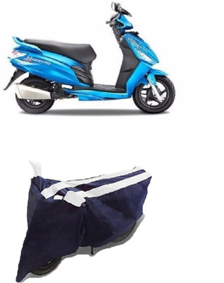 Hynak Two Wheeler Cover for Hero(Maestro Edge, White, Black)