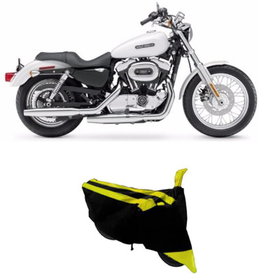 Hynak Two Wheeler Cover for Harley Davidson(XL 1200, Yellow, Black)