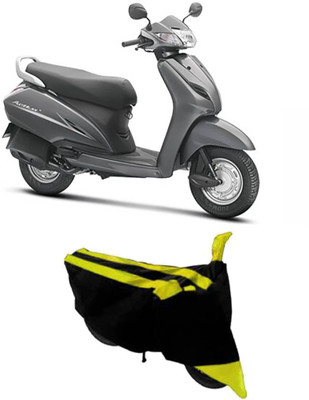Hynak Two Wheeler Cover for Honda(Activa 3G, Yellow, Black)