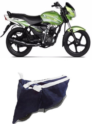 Hynak Two Wheeler Cover for TVS(Jive, White, Black)