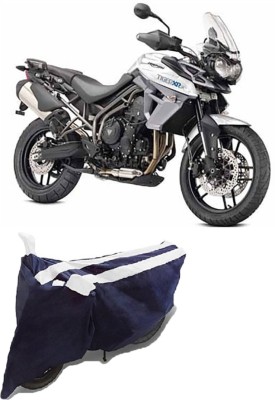 Hynak Two Wheeler Cover for Triumph(Tiger 800 XR, White, Black)