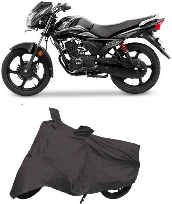 Carrogen Two Wheeler Cover for TVS(Victor New, Grey)