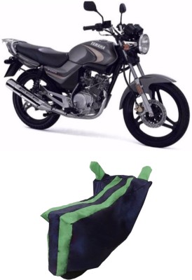 Carrogen Two Wheeler Cover for Yamaha(YBR 125, Green, Black)