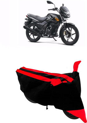 Hynak Two Wheeler Cover for TVS(Flame DS 125, Red, Black)