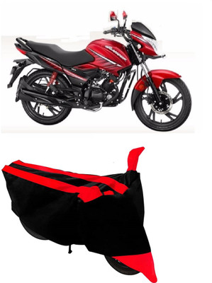 Hynak Two Wheeler Cover for Hero(Glamour, Red, Black)