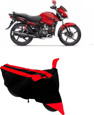 AutoRash Two Wheeler Cover for Hero(Glamour FI, Red, Black)
