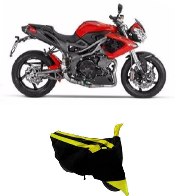 Hynak Two Wheeler Cover for DSK Benelli(TNT R, Yellow, Black)