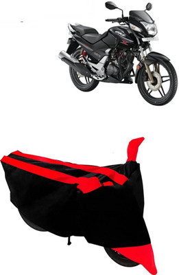 Hynak Two Wheeler Cover for Honda(CBZ, Red, Black)