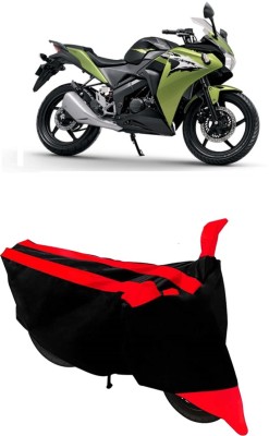 Carrogen Two Wheeler Cover for Honda(CBR 150R, Red, Black)