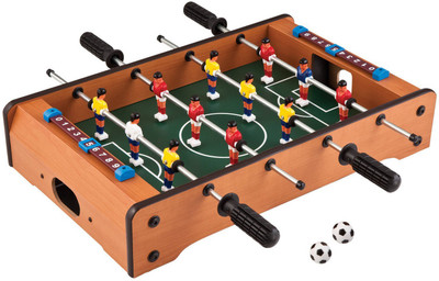 Chocozone Mid-Sized Football Table Soccer Game with 4 Rods Foosball Board Game