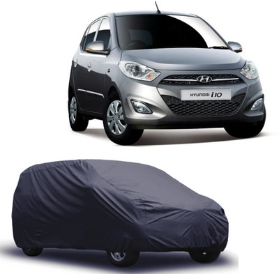 E mart Car Cover For Hyundai i10 (Without Mirror Pockets)(Grey)