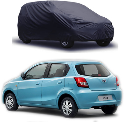 ERcial Store Car Cover For Datsun Go (Without Mirror Pockets)(Grey)