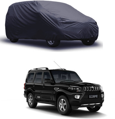 E VYAPAR KENDRA Car Cover For Mahindra Scorpio (Without Mirror Pockets)(Grey)