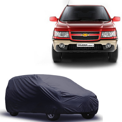 ABS AUTO TREND Car Cover For Chevrolet Tavera (Without Mirror Pockets)(Grey)