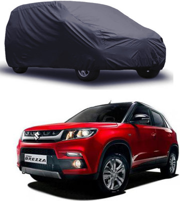 ERcial Store Car Cover For Maruti Suzuki Vitara Brezza (Without Mirror Pockets)(Grey)