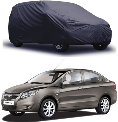 ABS AUTO TREND Car Cover For Chevrolet Sail (Without Mirror Pockets)(Grey)