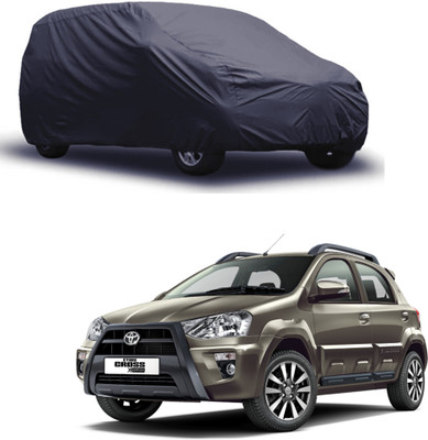 ABS AUTO TREND Car Cover For Toyota Etios Cross (Without Mirror Pockets)(Grey)