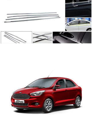 PRTEK Lower Window Garnish (Chrome) Set of 4 Compatible with 149 Chrome Ford Aspire Side Garnish