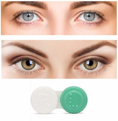 Optify Monthly Disposable(Zero, Colored Contact Lenses, Pack of 2)