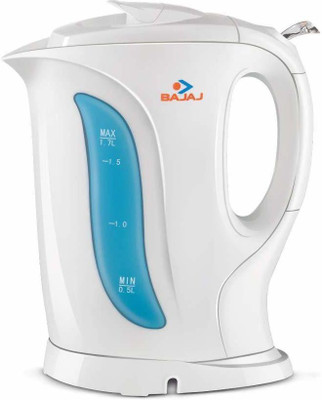 Bajaj Electric Kettle 1.7L Non- Strix Electric Kettle (1.7 L, White and Blue)