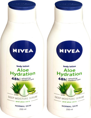 NIVEA Aloe Hydration Body Lotion 48h 2 units of 200ml(400 ml)