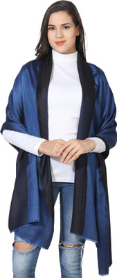 MUFFLY Silk Solid Women Shawl(Multicolor)