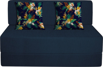 Aart Store Space Saving Furniture Foldable Sofa cum bed with Removable Washable Fabric Cover 4X 6 ft Two Seater Blue Single Sofa Bed(Finish Color - Blue Mechanism Type - Fold Out Delivery Condition - DIY(Do-It-Yourself)) Aart Store Space Saving Furniture Foldable Sofa cum bed with Removable Washable Fabric Cover 4X 6 ft Two Seater Blue Single Sofa Bed(Finish Color - Blue Mechanism Type - Fold Out Delivery Condition - DIY(Do-It-Yourself))