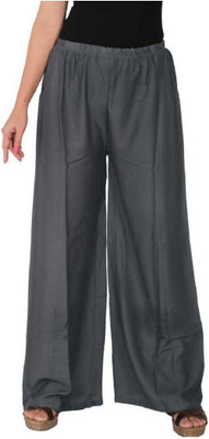 Skandas Trendz Flared Women Grey Trousers