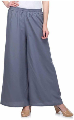 Skandas Trendz Flared Women Grey Trousers