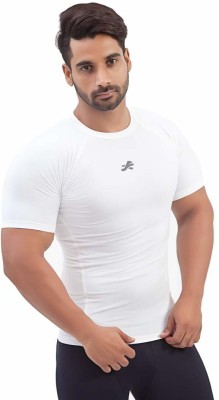 ReDesign Apparels Solid Men Round Neck White T-Shirt