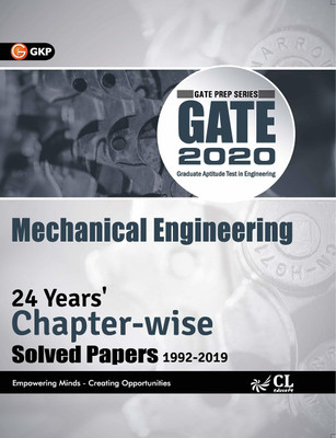 GATE 2020 Mechanical Engineering - 24 Years Chapter-Wise Solved papers (1992-2019)(English, Paperback, GKP)