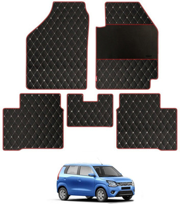 elegant Leatherite Standard Mat For  Maruti Suzuki WagonR(Black, Red)