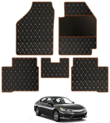 elegant Leatherite Standard Mat For  Honda Accord(Black, Orange)