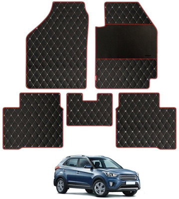elegant Leatherite Standard Mat For  Hyundai Creta(Black, Red)