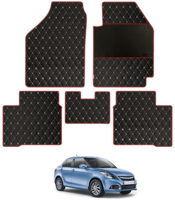 elegant Leatherite Standard Mat For  Maruti Suzuki Swift Dzire(Black, Red)