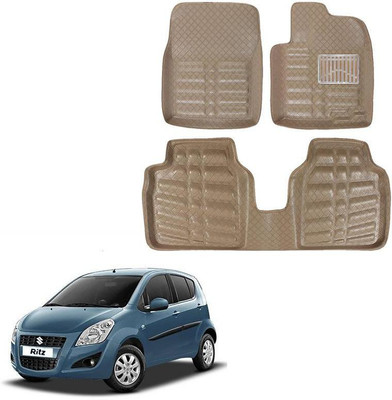 Oshotto Leatherite 3D Mat For  Maruti Suzuki Ritz(Beige)