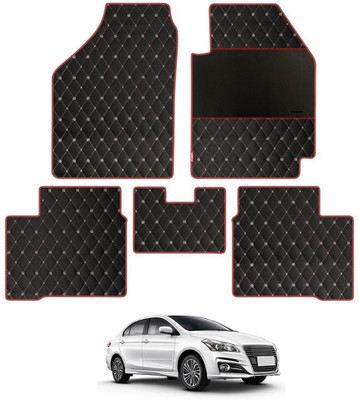 elegant Leatherite Standard Mat For  Maruti Suzuki Ciaz(Black, Red)