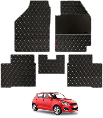 elegant Leatherite Standard Mat For  Maruti Suzuki Swift(Black, White)